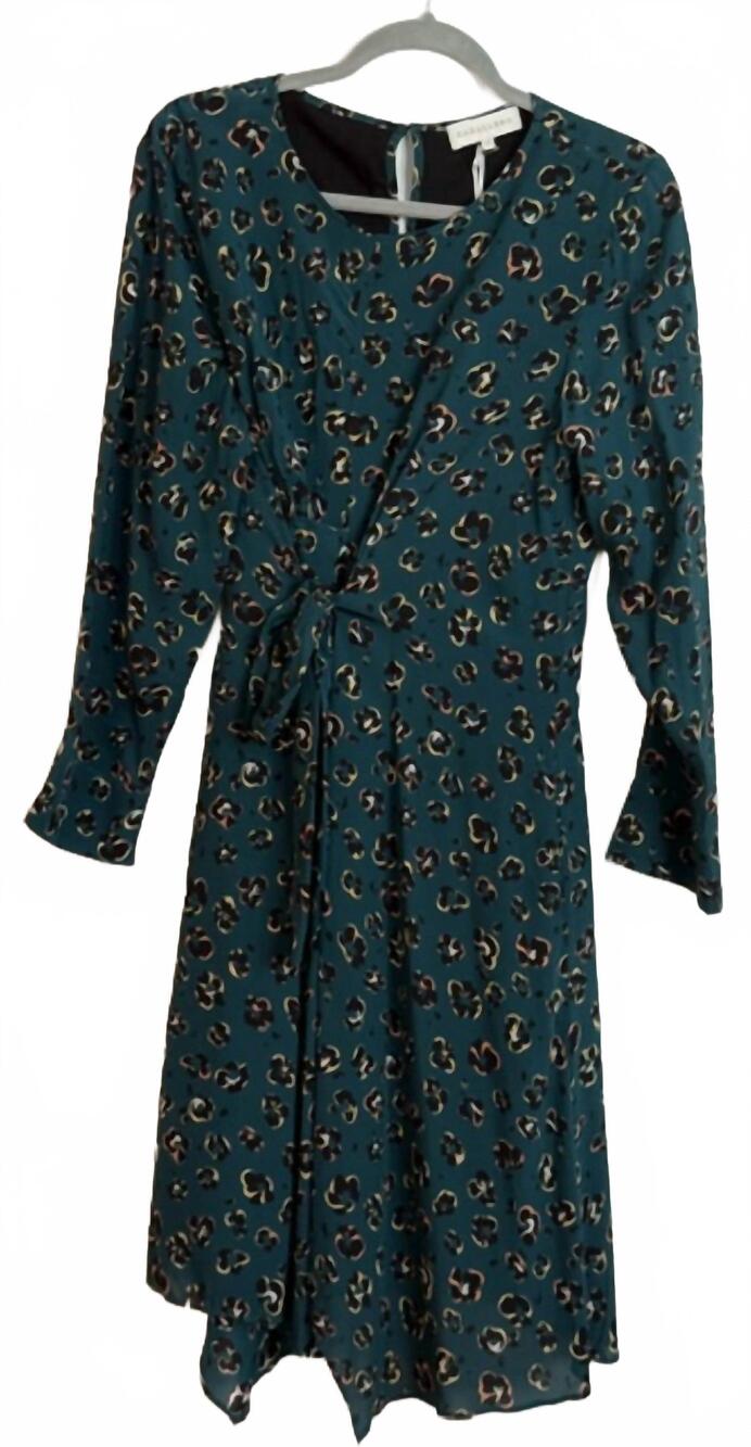 NEW CABALLERO women's cecile dress in green pansy